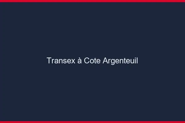 Transex à Côté Argenteuil