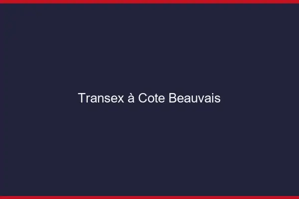 Transex à Côté Beauvais