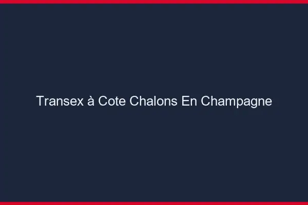 Transex à Côté Châlons-en-Champagne