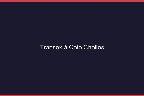Transex à Côté Chelles