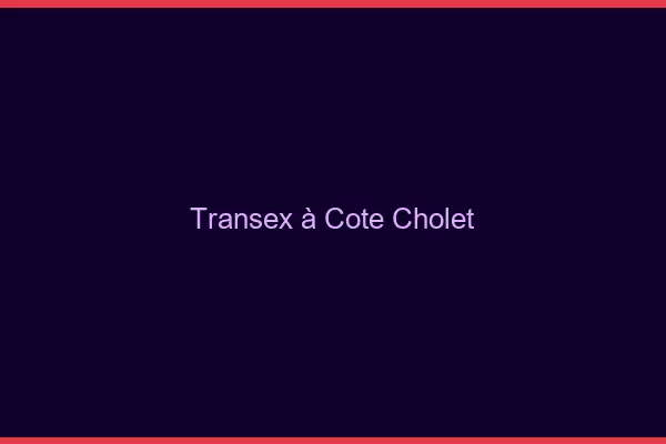 Transex à Côté Cholet