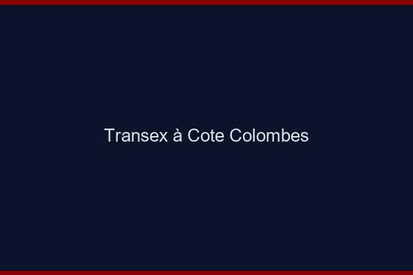 Transex à Côté Colombes
