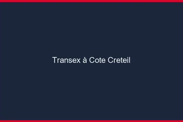 Transex à Côté Créteil