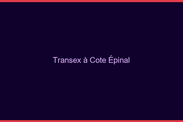 Transex à Côté Épinal