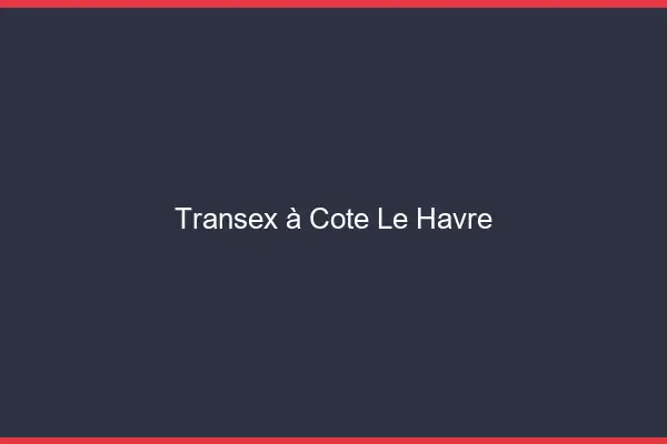 Transex à Côté Le Havre