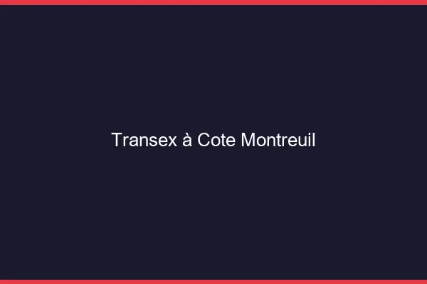 Transex à Côté Montreuil