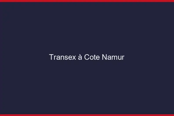 Transex à Côté Namur