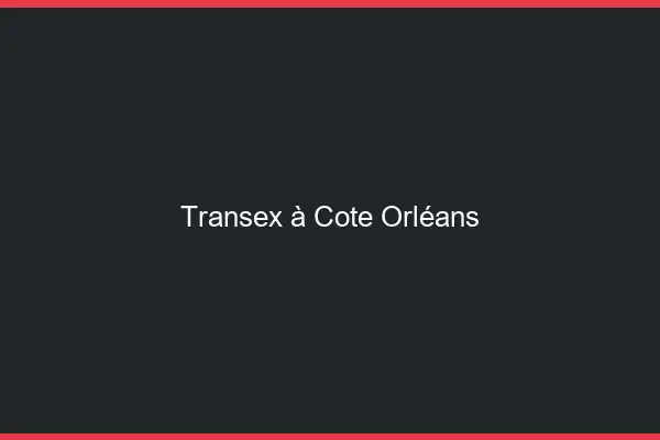 Transex à Côté Orléans