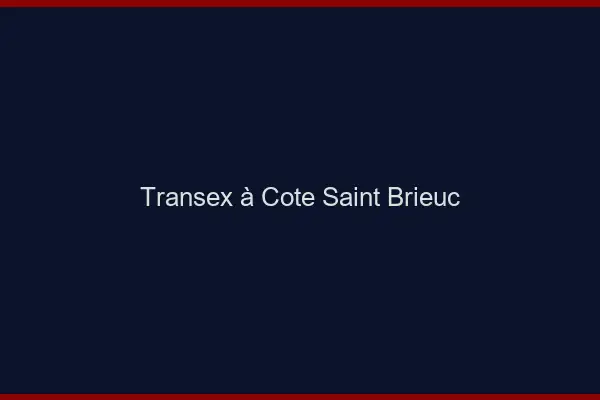 Transex à Côté Saint-Brieuc