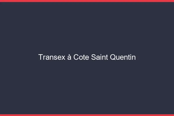 Transex à Côté Saint-Quentin