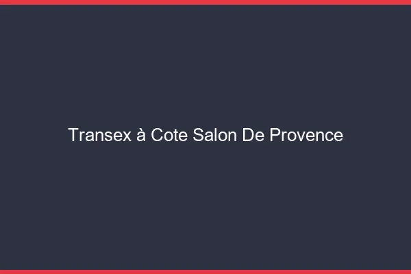 Transex à Côté Salon-de-Provence