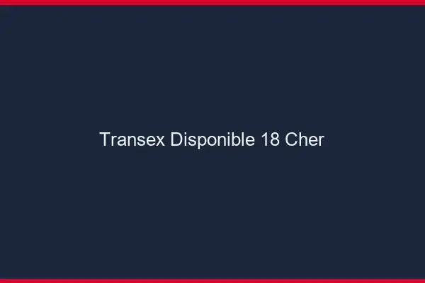 Transex Disponible 18 Cher