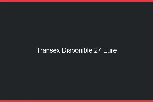 Transex Disponible 27 Eure