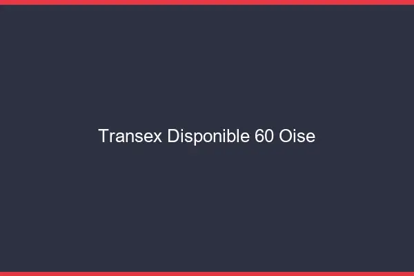 Transex Disponible 60 Oise