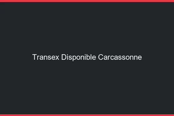 Transex Disponible Carcassonne