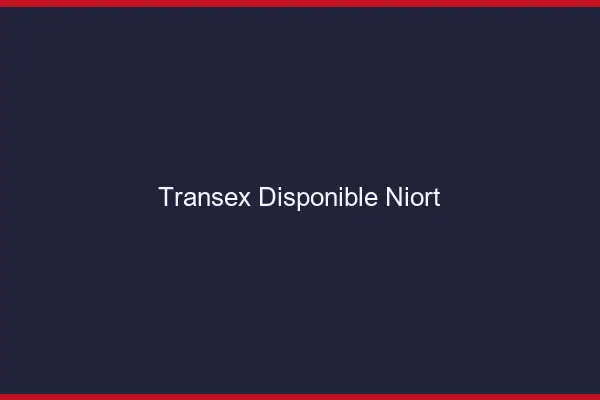 Transex Disponible Niort