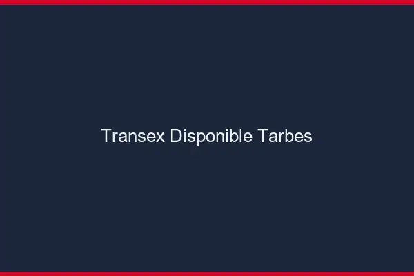 Transex Disponible Tarbes