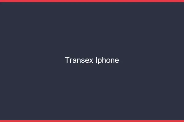 Transex iPhone
