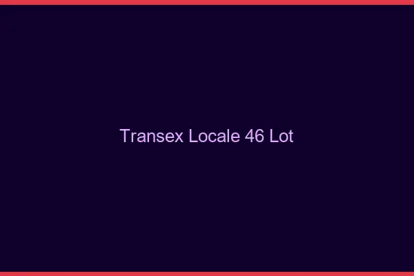 Transex Locale 46 Lot