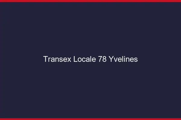 Transex Locale 78 Yvelines
