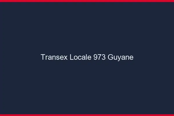 Transex Locale 973 Guyane