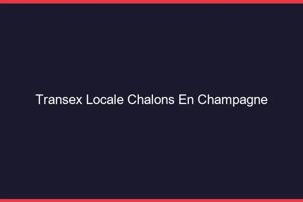 Transex Locale Châlons-en-Champagne