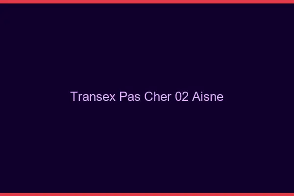 Transex Pas Cher 02 Aisne