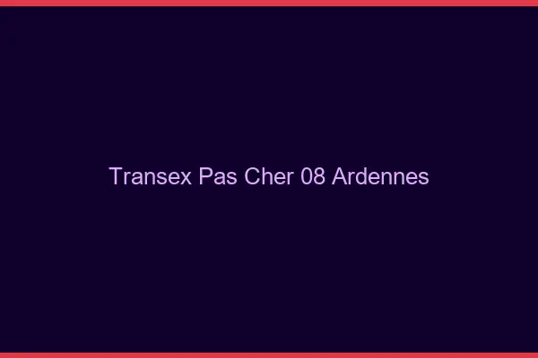 Transex Pas Cher 08 Ardennes