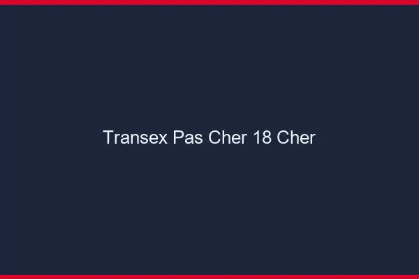 Transex Pas Cher 18 Cher