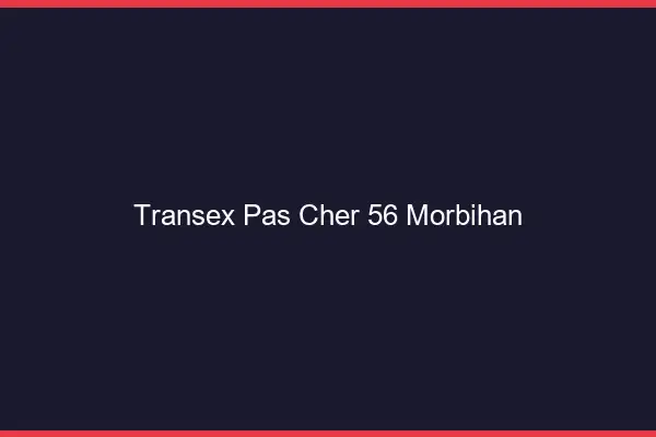 Transex Pas Cher 56 Morbihan
