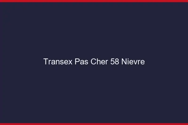 Transex Pas Cher 58 Nievre