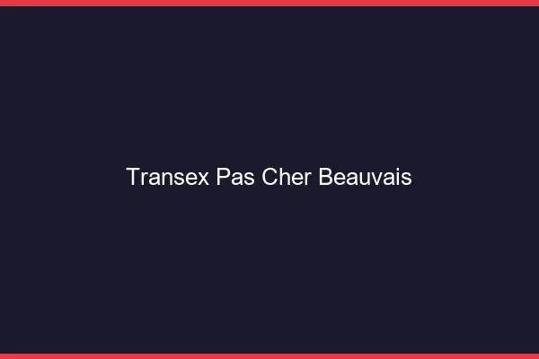 Transex Pas Cher Beauvais