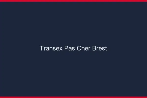 Transex Pas Cher Brest