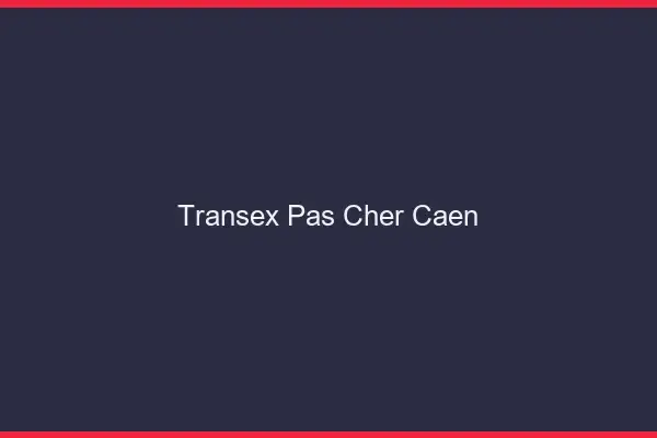 Transex Pas Cher Caen