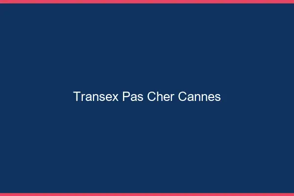 Transex Pas Cher Cannes