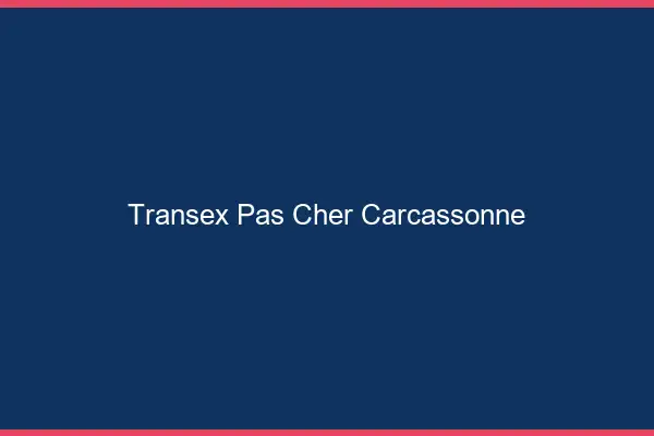 Transex Pas Cher Carcassonne