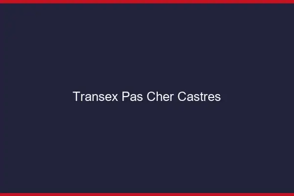 Transex Pas Cher Castres