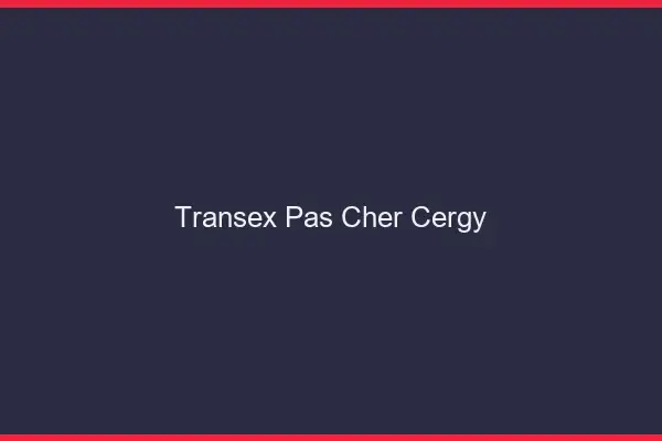 Transex Pas Cher Cergy