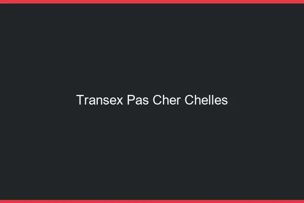 Transex Pas Cher Chelles