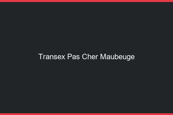 Transex Pas Cher Maubeuge
