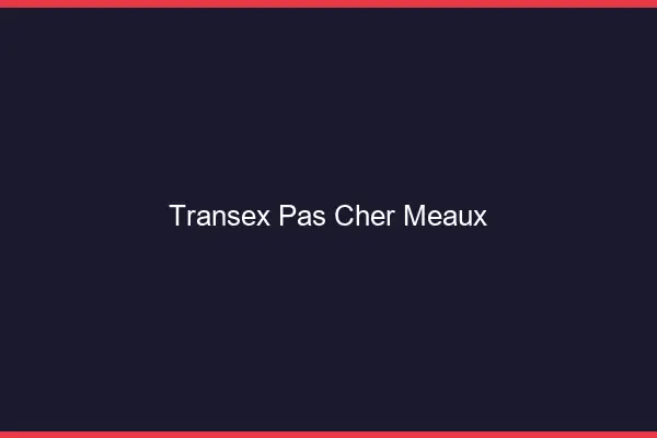 Transex Pas Cher Meaux