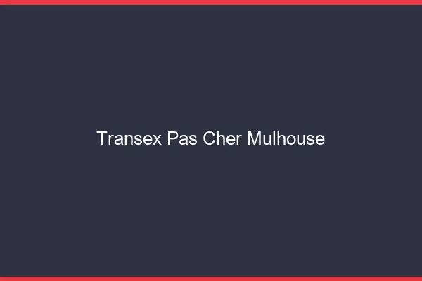 Transex Pas Cher Mulhouse