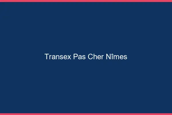 Transex Pas Cher Nîmes