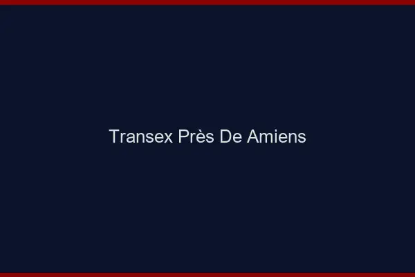 Transex Près de Amiens