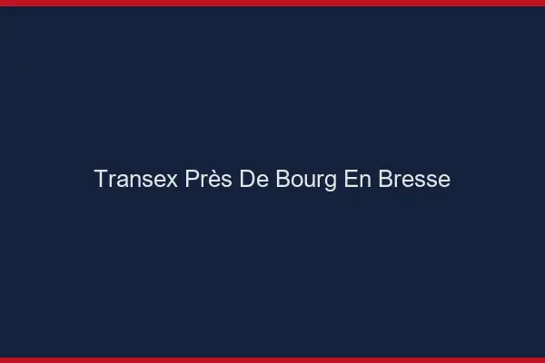 Transex Près de Bourg-en-Bresse