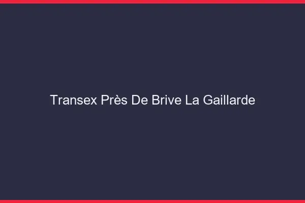 Transex Près de Brive-la-Gaillarde