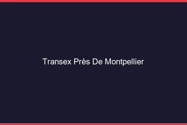 Transex Près de Montpellier