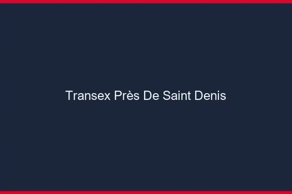 Transex Près de Saint-Denis