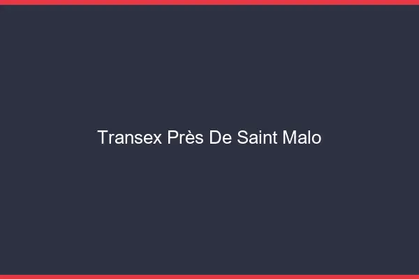 Transex Près de Saint-Malo