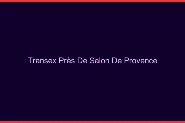 Transex Près de Salon-de-Provence